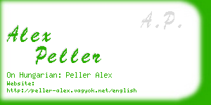 alex peller business card